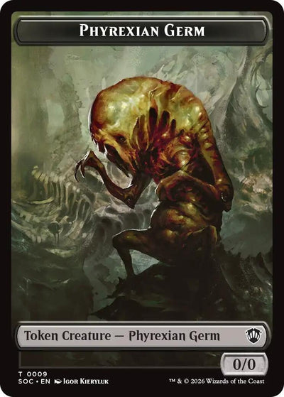 Phyrexian Germ // Thopter Double-Sided Token (9 // 28) (SOC)