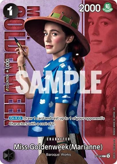 Image for Miss.Goldenweek (Marianne) - P-146 (Premium Card Collection -Live Action Edition Vol.2 Baroque Works-) (P-146) (OP-PR) - One Piece Card Game