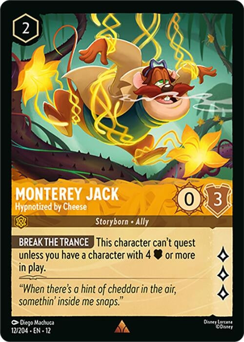 Image for Monterey Jack - Hypnotized by Cheese (12/204) (12) - Disney Lorcana