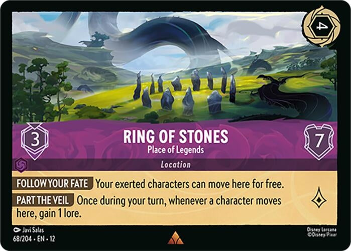 Image for Ring of Stones - Place of Legends (68/204) (12) - Disney Lorcana