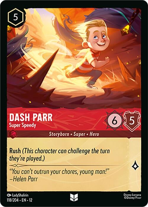 Image for Dash Parr - Super Speedy (118/204) (12) - Disney Lorcana
