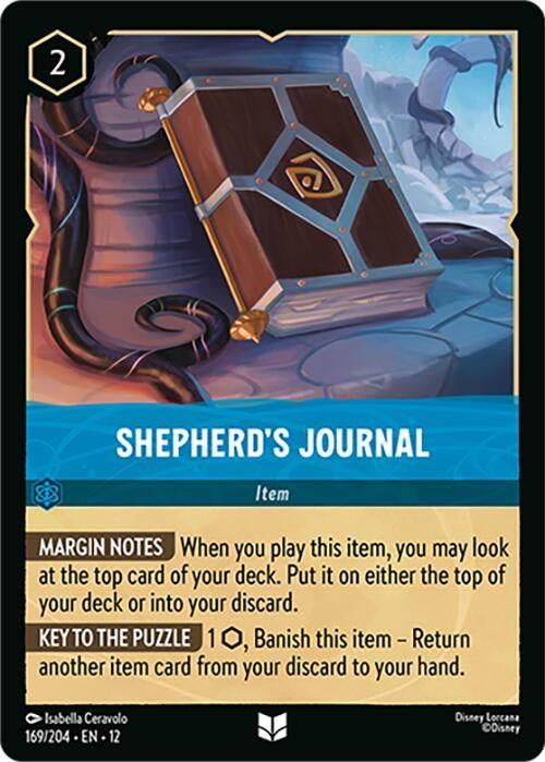 Image for Shepherd's Journal (169/204) (12) - Disney Lorcana