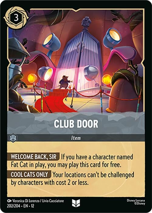 Image for Club Door (202/204) (12) - Disney Lorcana