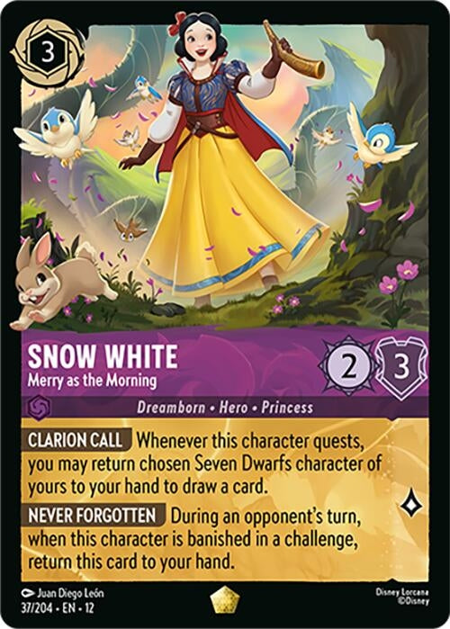 Image for Snow White - Merry as the Morning (37/204) (12) - Disney Lorcana