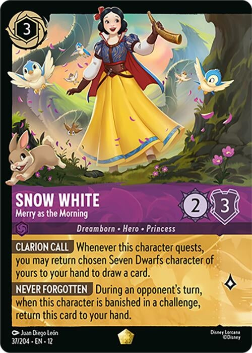 Image for Snow White - Merry as the Morning (Foil) (37/204) (12) - Disney Lorcana