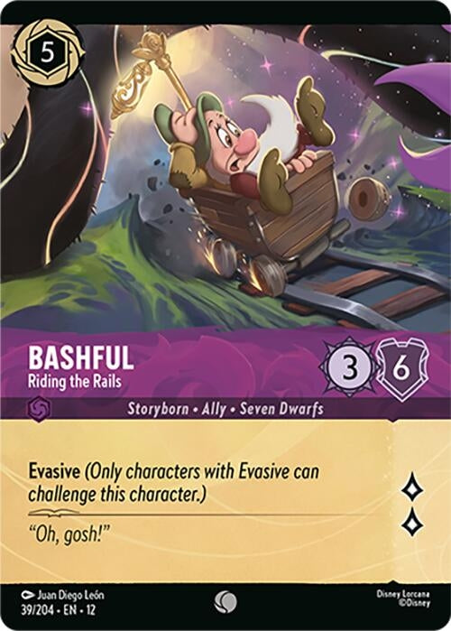 Image for Bashful - Riding the Rails (Foil) (39/204) (12) - Disney Lorcana