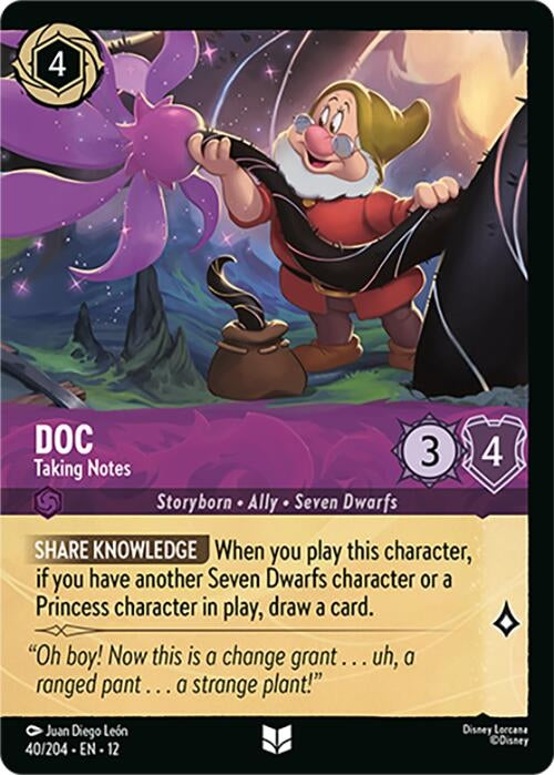 Image for Doc - Taking Notes (Foil) (40/204) (12) - Disney Lorcana