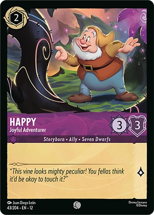 Image for Happy - Joyful Adventurer (43/204) (12) - Disney Lorcana