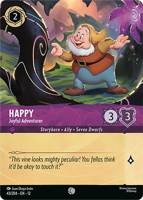 Image for Happy - Joyful Adventurer (Foil) (43/204) (12) - Disney Lorcana