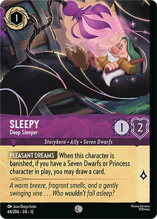 Image for Sleepy - Deep Sleeper (Foil) (44/204) (12) - Disney Lorcana