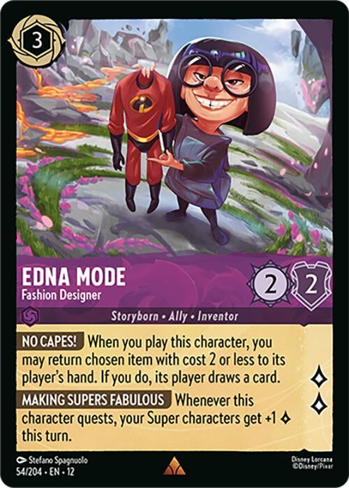 Image for Edna Mode - Fashion Designer (54/204) (12) - Disney Lorcana