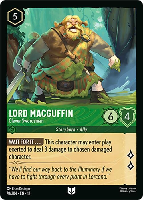Image for Lord MacGuffin - Clever Swordsman (78/204) (12) - Disney Lorcana