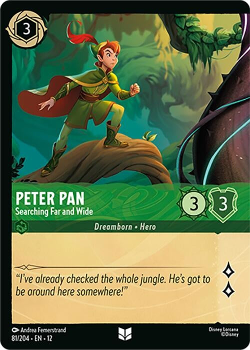 Image for Peter Pan - Searching Far and Wide (Foil) (81/204) (12) - Disney Lorcana