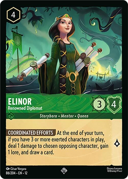 Image for Elinor - Renowned Diplomat (86/204) (12) - Disney Lorcana