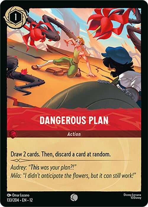 Image for Dangerous Plan (133/204) (12) - Disney Lorcana