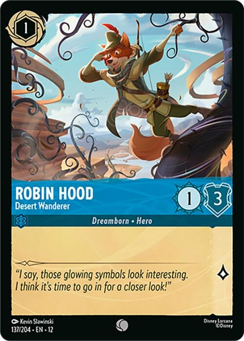 Image for Robin Hood - Desert Wanderer (137/204) (12) - Disney Lorcana