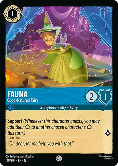Image for Fauna - Good-Natured Fairy (140/204) (12) - Disney Lorcana