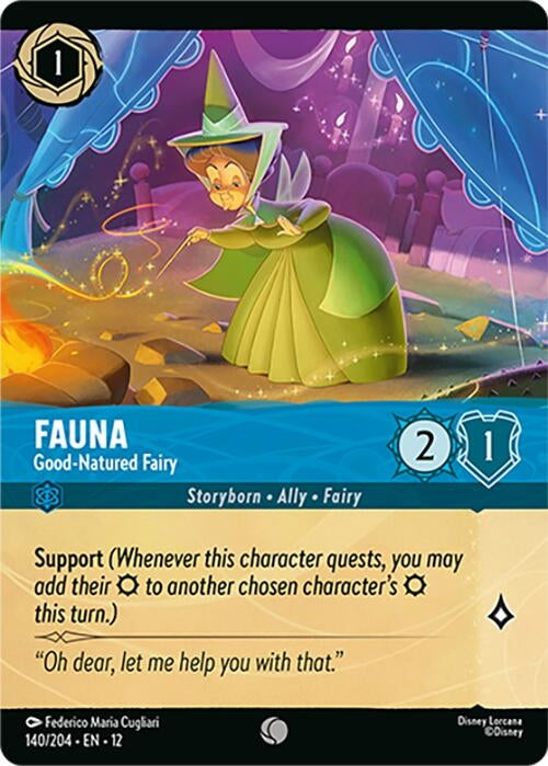 Image for Fauna - Good-Natured Fairy (Foil) (140/204) (12) - Disney Lorcana