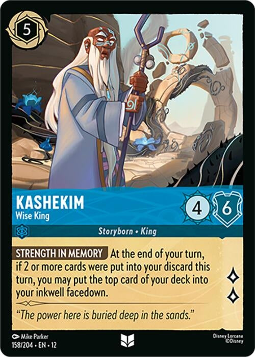 Image for Kashekim - Wise King (158/204) (12) - Disney Lorcana