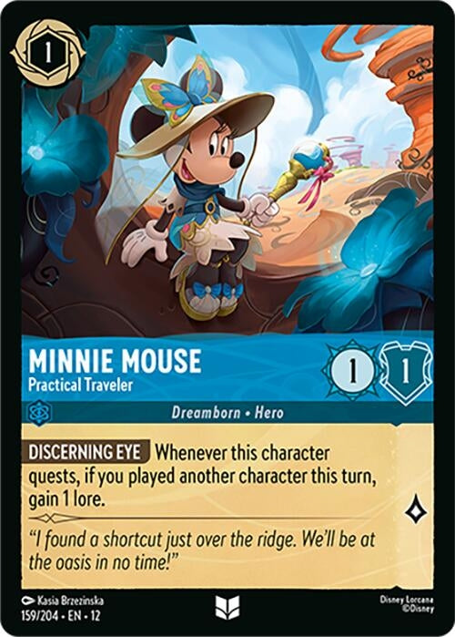 Image for Minnie Mouse - Practical Traveler (159/204) (12) - Disney Lorcana