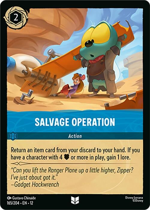 Image for Salvage Operation (165/204) (12) - Disney Lorcana