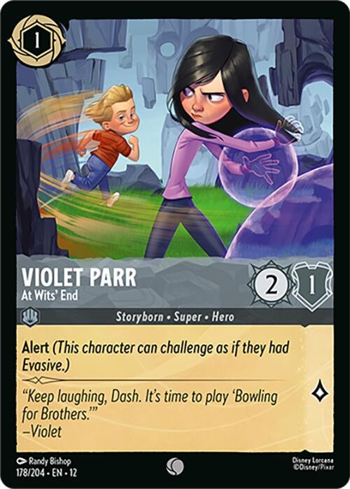 Image for Violet Parr - At Wits' End (178/204) (12) - Disney Lorcana