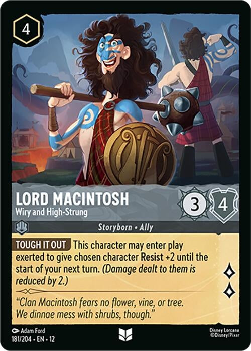 Image for Lord Macintosh - Wiry and High-Strung (181/204) (12) - Disney Lorcana