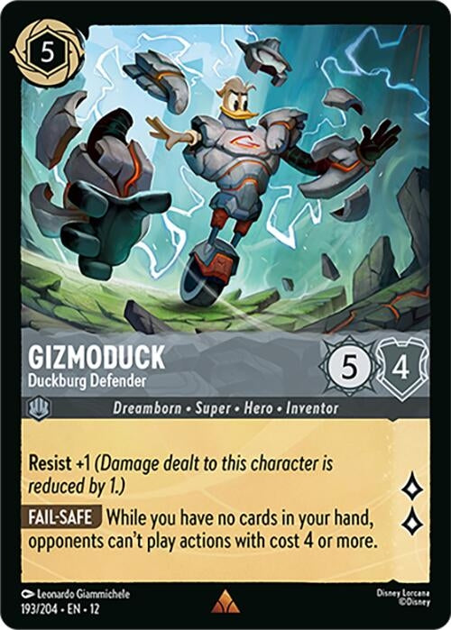 Image for Gizmoduck - Duckburg Defender (193/204) (12) - Disney Lorcana
