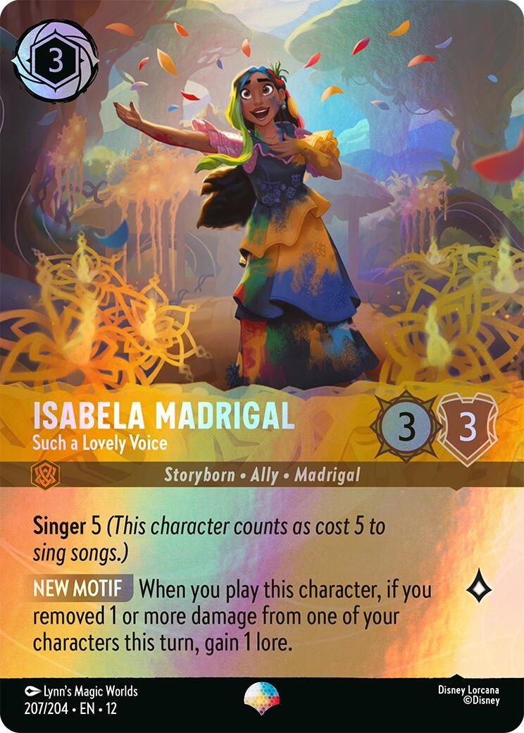 Image for Isabela Madrigal - Such a Lovely Voice (Epic) (207/204) (12) - Disney Lorcana