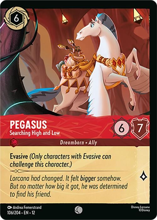 Image for Pegasus - Searching High and Low (Foil) (106/204) (12) - Disney Lorcana