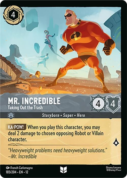 Image for Mr. Incredible - Taking Out the Trash (Foil) (185/204) (12) - Disney Lorcana