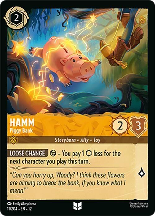 Image for Hamm - Piggy Bank (11/204) (12) - Disney Lorcana