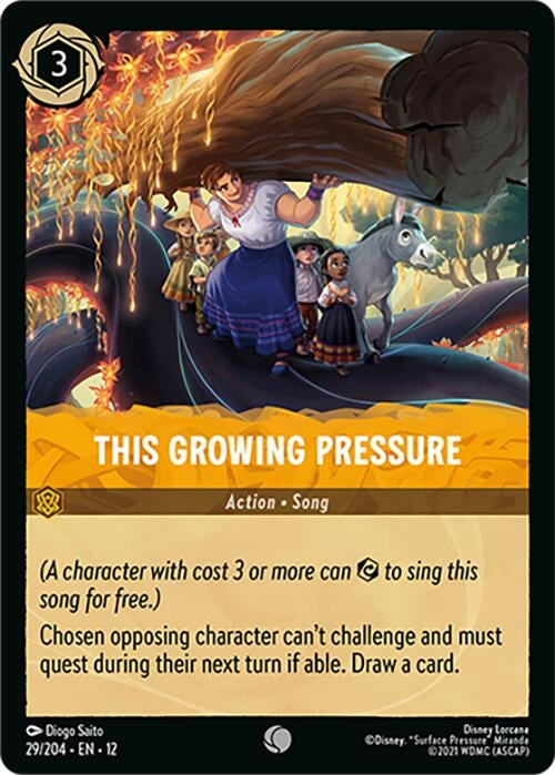 Image for This Growing Pressure (29/204) (12) - Disney Lorcana