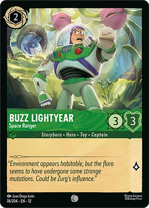 Image for Buzz Lightyear - Space Ranger (76/204) (12) - Disney Lorcana