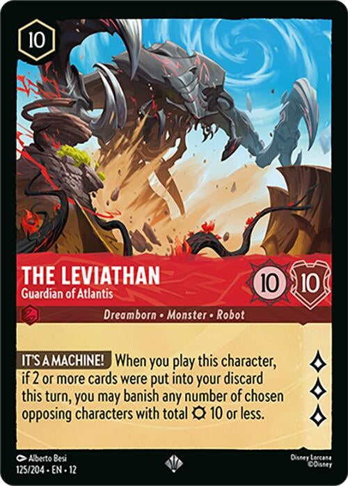 Image for The Leviathan - Guardian of Atlantis (125/204) (12) - Disney Lorcana
