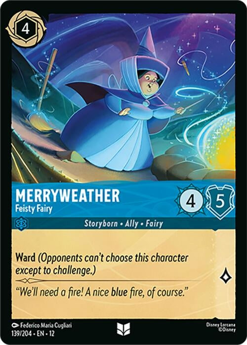 Image for Merryweather - Feisty Fairy (139/204) (12) - Disney Lorcana