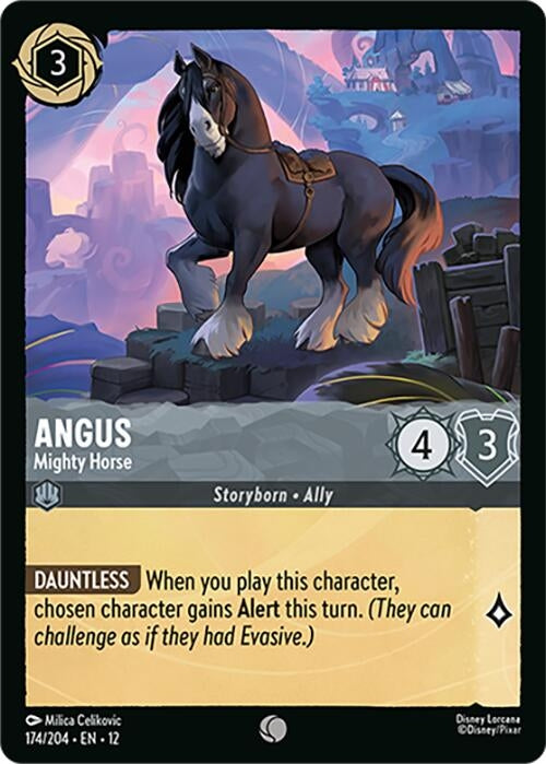 Image for Angus - Mighty Horse (174/204) (12) - Disney Lorcana