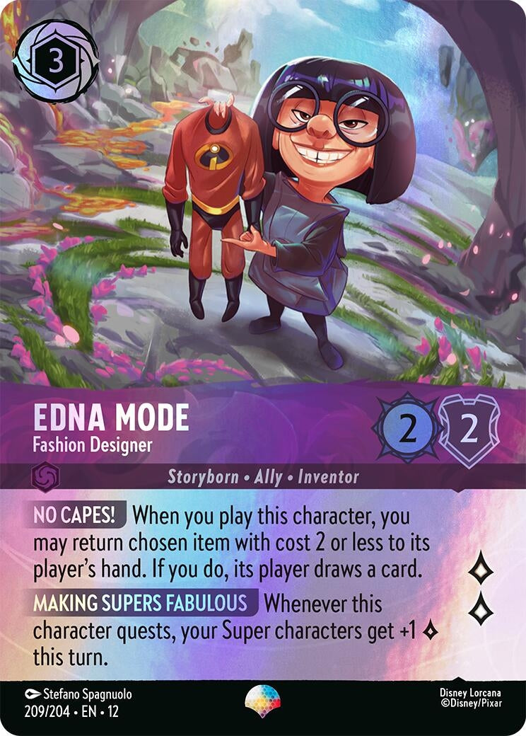 Image for Edna Mode - Fashion Designer (Epic) (209/204) (12) - Disney Lorcana