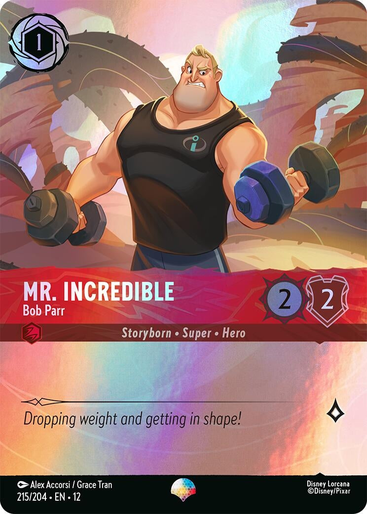 Image for Mr. Incredible - Bob Parr (Epic) (215/204) (12) - Disney Lorcana