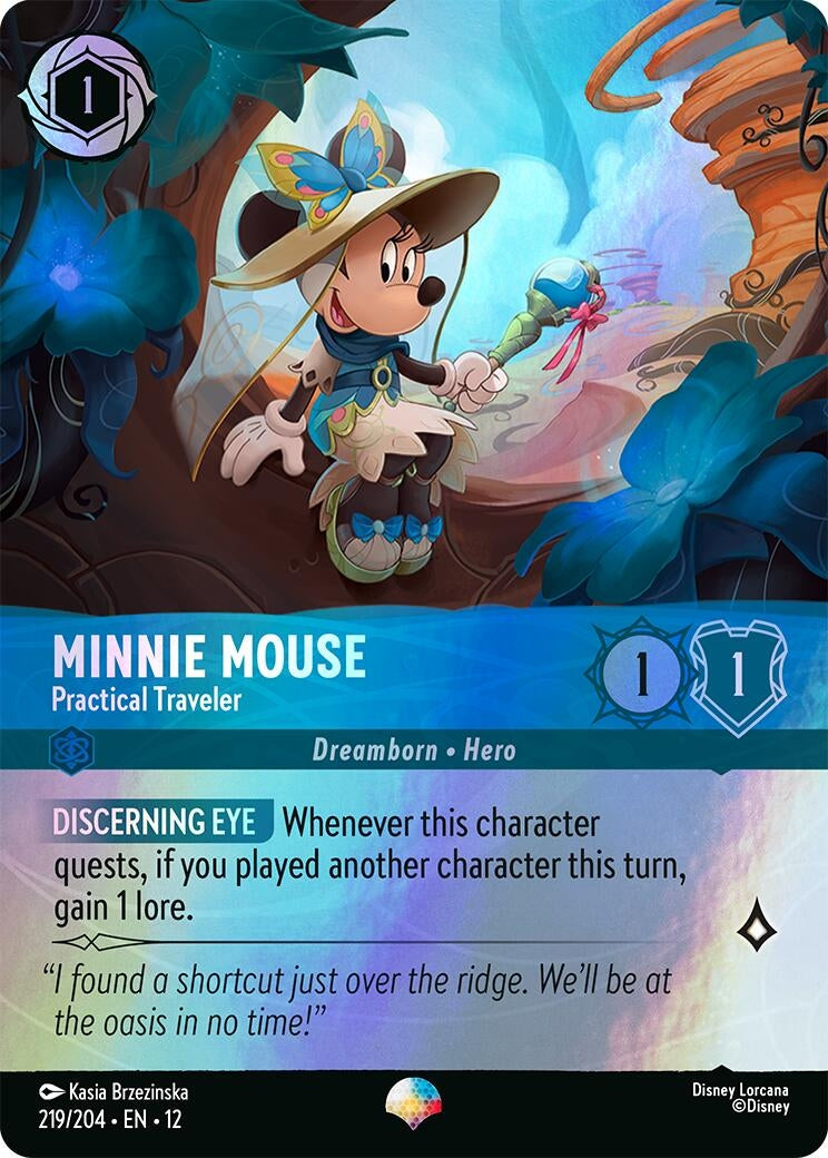Image for Minnie Mouse - Practical Traveler (Epic) (219/204) (12) - Disney Lorcana