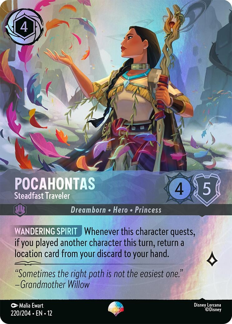 Image for Pocahontas - Steadfast Traveler (Epic) (220/204) (12) - Disney Lorcana