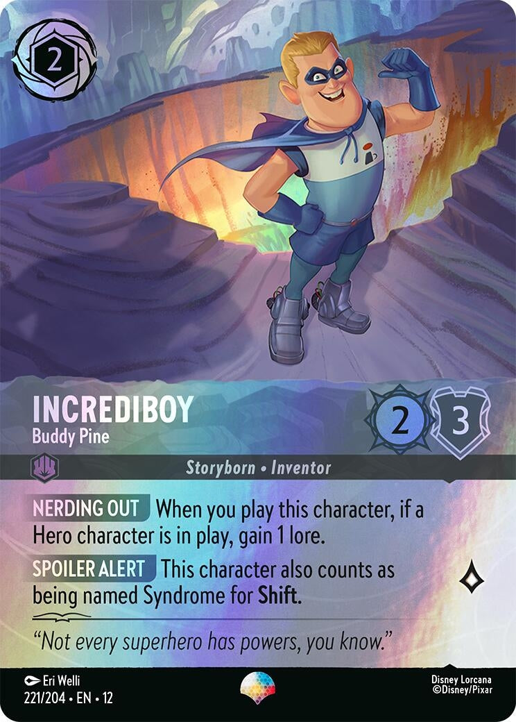 Image for Incrediboy - Buddy Pine (Epic) (221/204) (12) - Disney Lorcana
