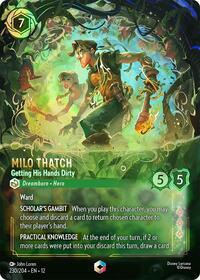 Milo Thatch - Getting His Hands Dirty (Enchanted) - Wilds Unknown - 230/204