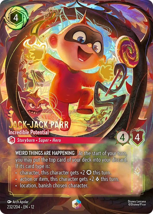 Image for Jack-Jack Parr - Incredible Potential (Enchanted) (232/204) (12) - Disney Lorcana