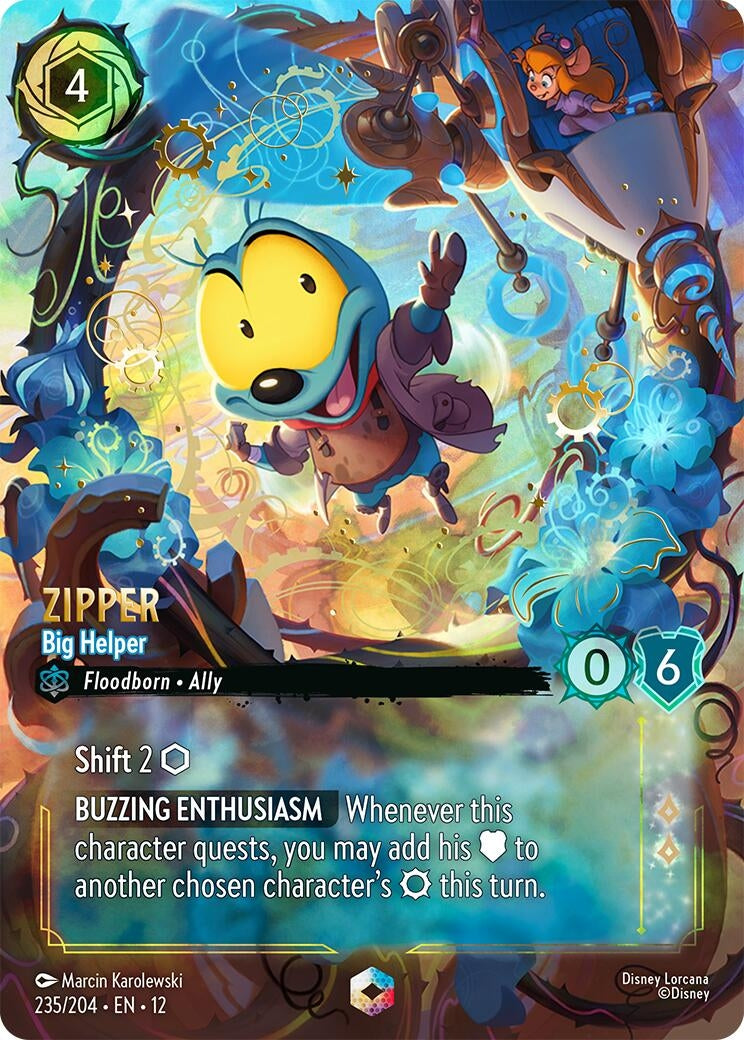 Image for Zipper - Big Helper (Enchanted) (235/204) (12) - Disney Lorcana
