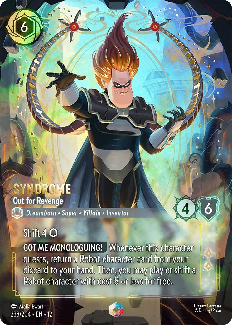 Image for Syndrome - Out for Revenge (Enchanted) (238/204) (12) - Disney Lorcana