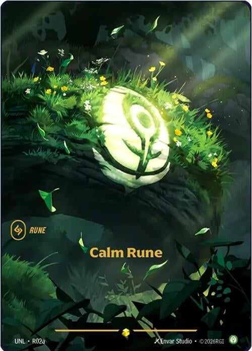 Image for Calm Rune (R02a) (R02a) (UNL) - Riftbound: League of Legends Trading Card Game