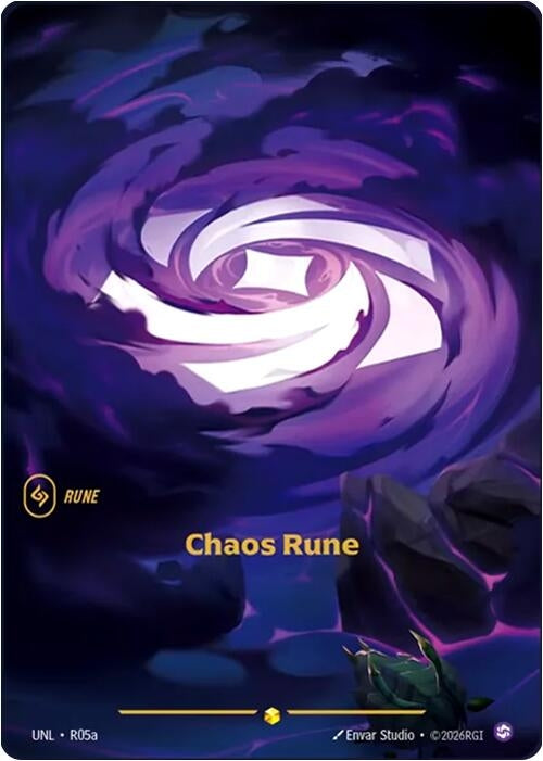 Image for Chaos Rune (R05a) (R05a) (UNL) - Riftbound: League of Legends Trading Card Game