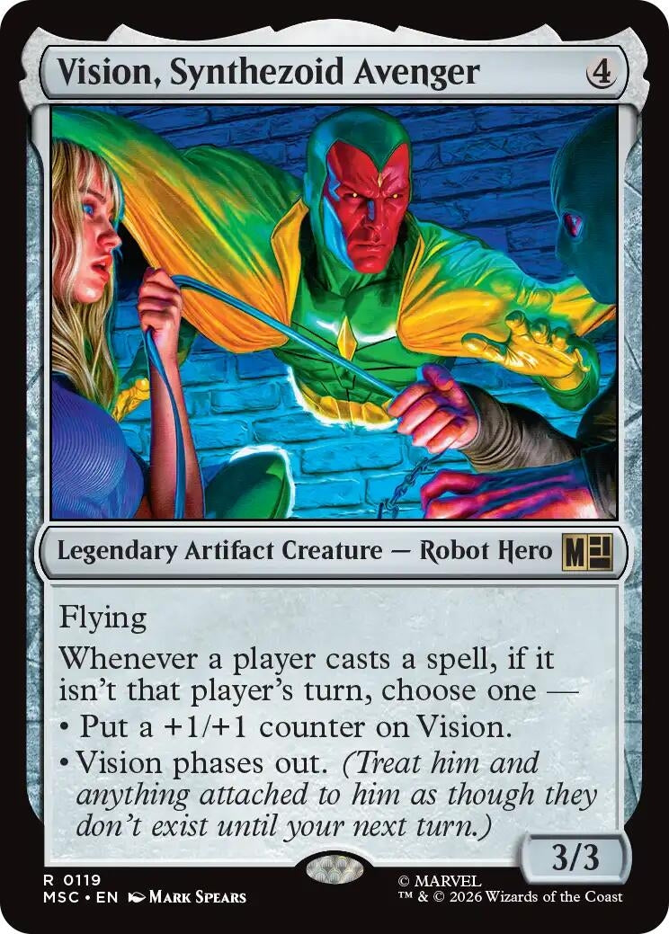 Image for Vision, Synthezoid Avenger (Surge Foil) (119) (MSC) - Magic: The Gathering