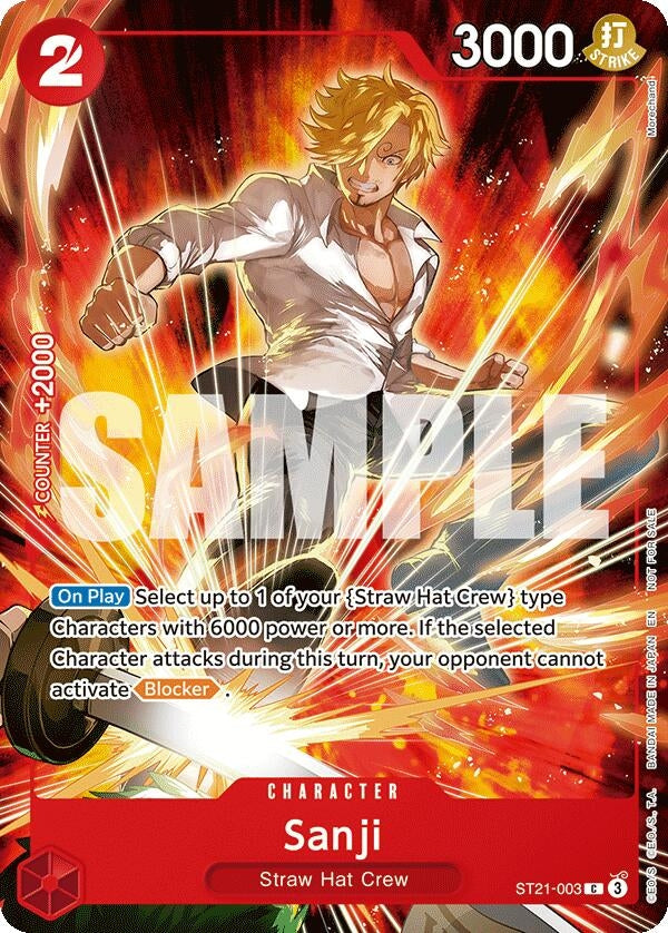 Image for Sanji (Welcome Pack 2026 Vol.1) (ST21-003) (OP-PR) - One Piece Card Game